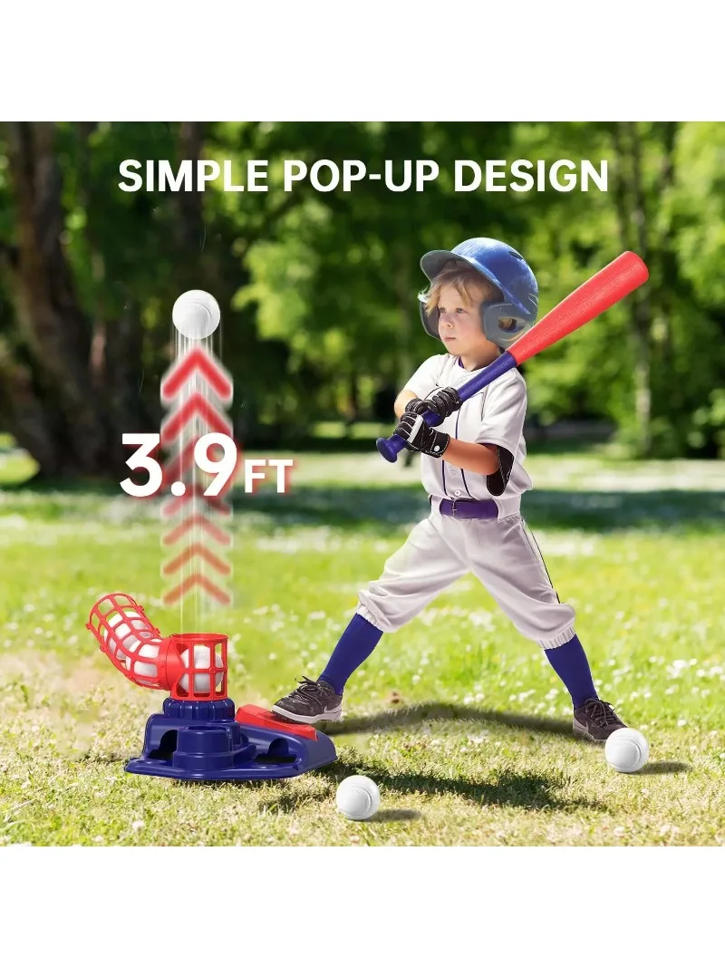 Set per allenatore di Baseball per bambini, Baseball per Pitching Pop-up, lanciatore di Baseball semiautomatico