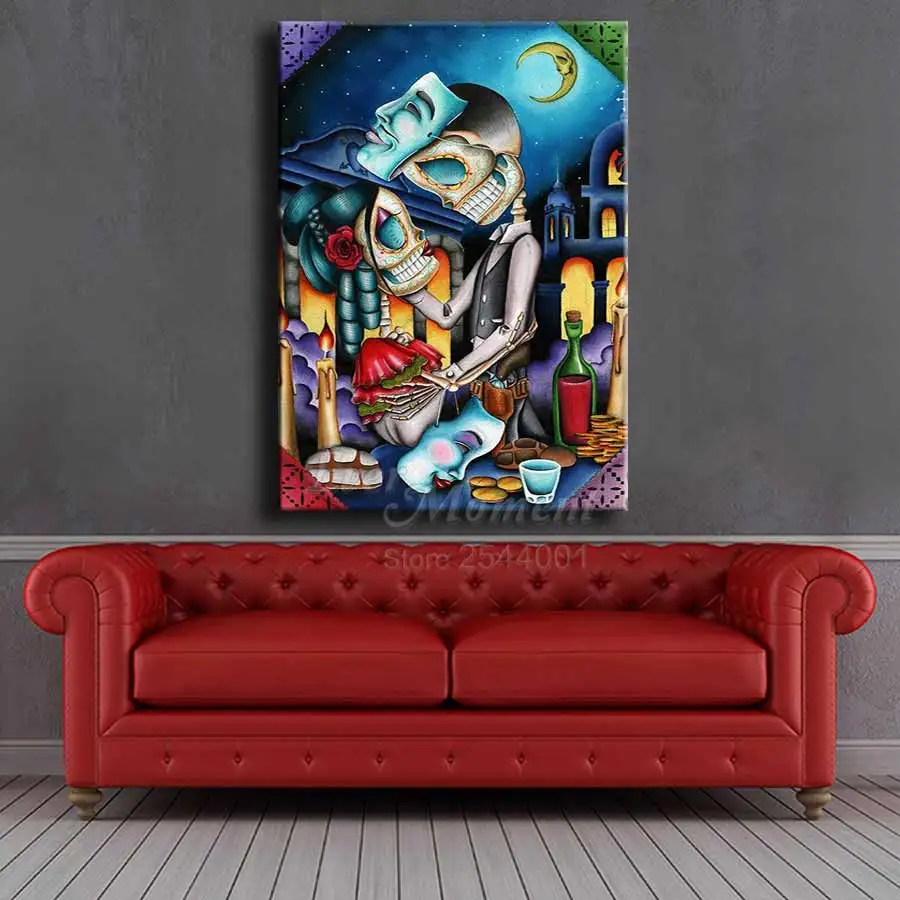 skull art dave masquerade diamond painting embroidery mosaic kit needlework square layout gift for decor ASF744