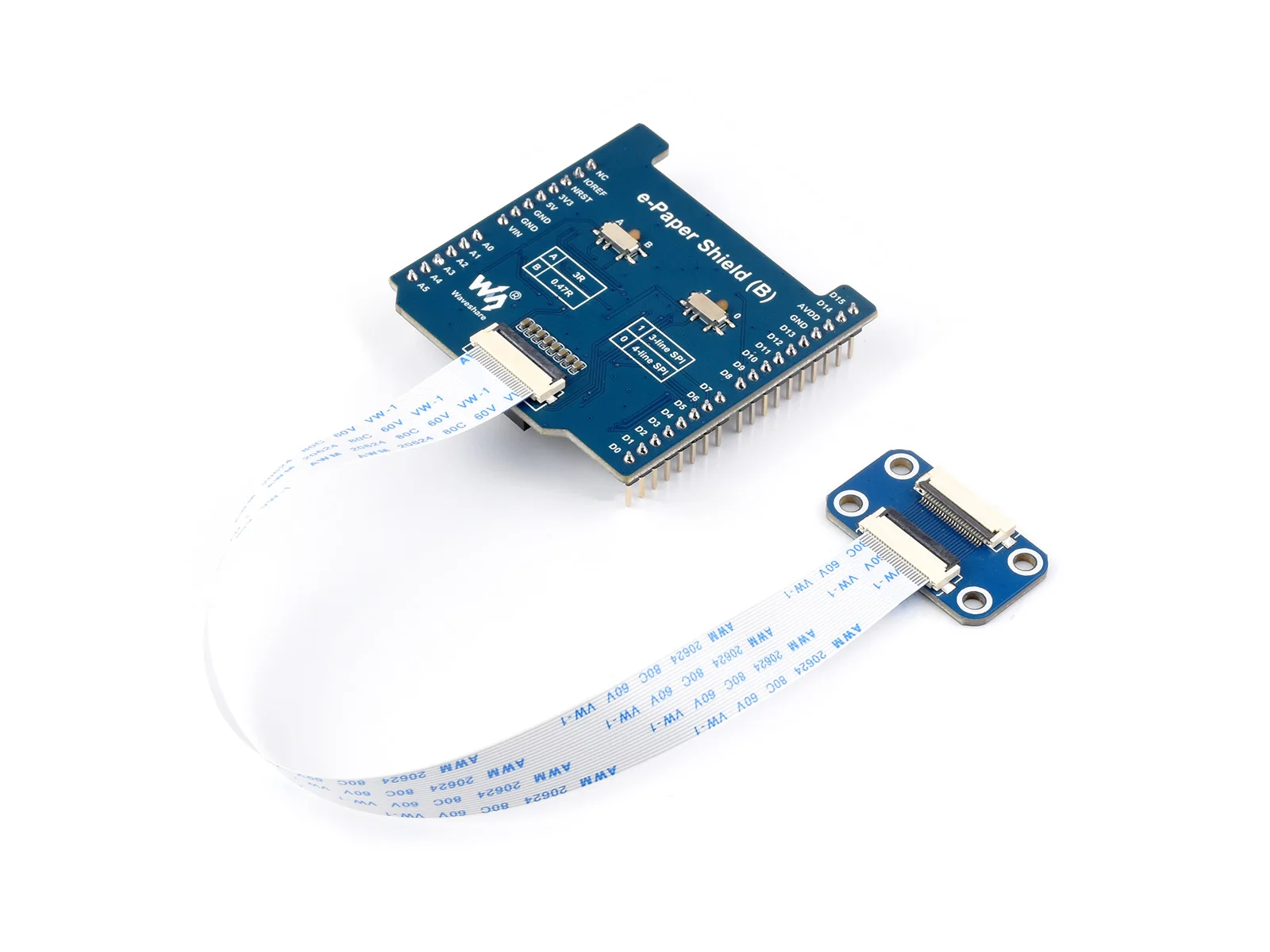 

Universal E-Paper Raw Panel Driver Shield (B) For NUCLEO Arduino, Onboard MX25R6435F Flash Chip Supports Expanding External RAM