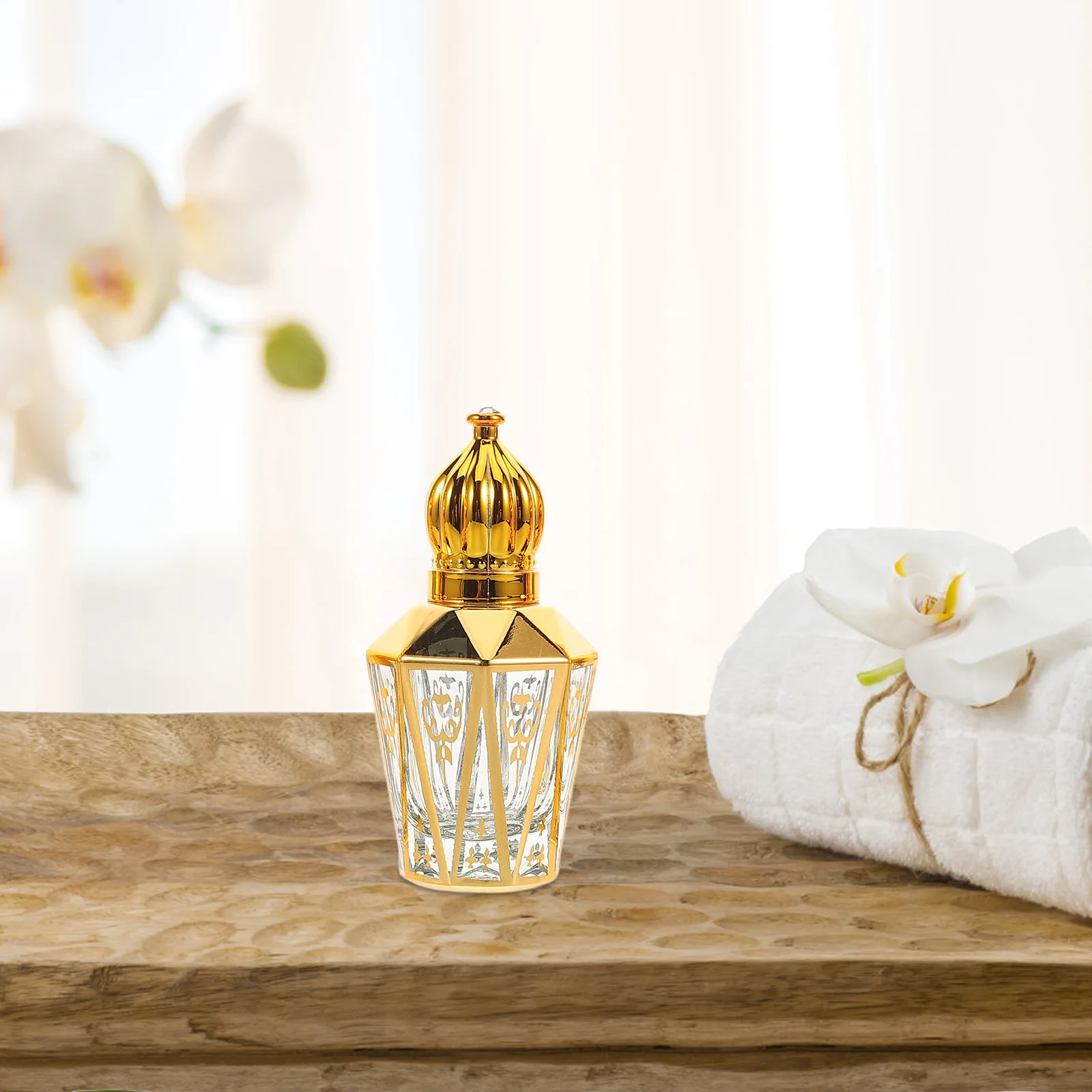 

4Pcs Refillable Glass Roller Bottles Travel Portable Roll on Perfume Essential Oil Leak Proof Refillable Daily Use