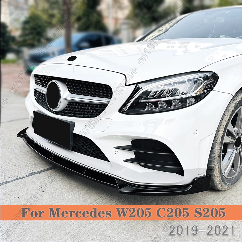 

Разветвитель переднего бампера для Mercedes W205 C205 S205 C160 C200 C180 C300 C400 C450 AMG 2019-2021, аксессуары для диффузора