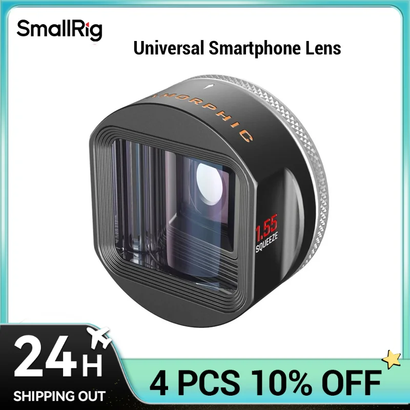 SmallRig 1.55X Anamorphic Smartphone Lens for iPhone for Samsung for HUAWEI for Xiaomi Shooting Take Video Portable Mobile Lens