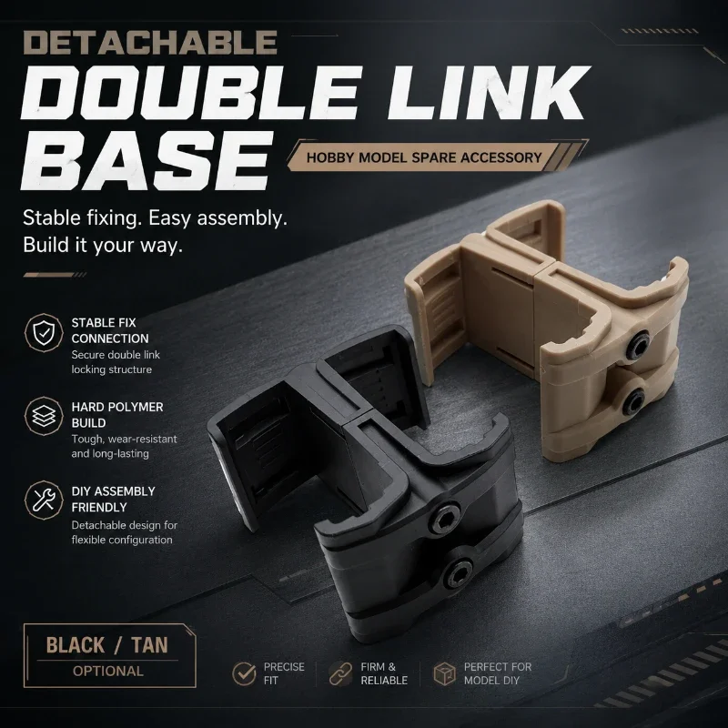Shock Resistant Nylon Dual Compartment Connect Holder Matte Anti-wear Surface Hobby Collection Accessory