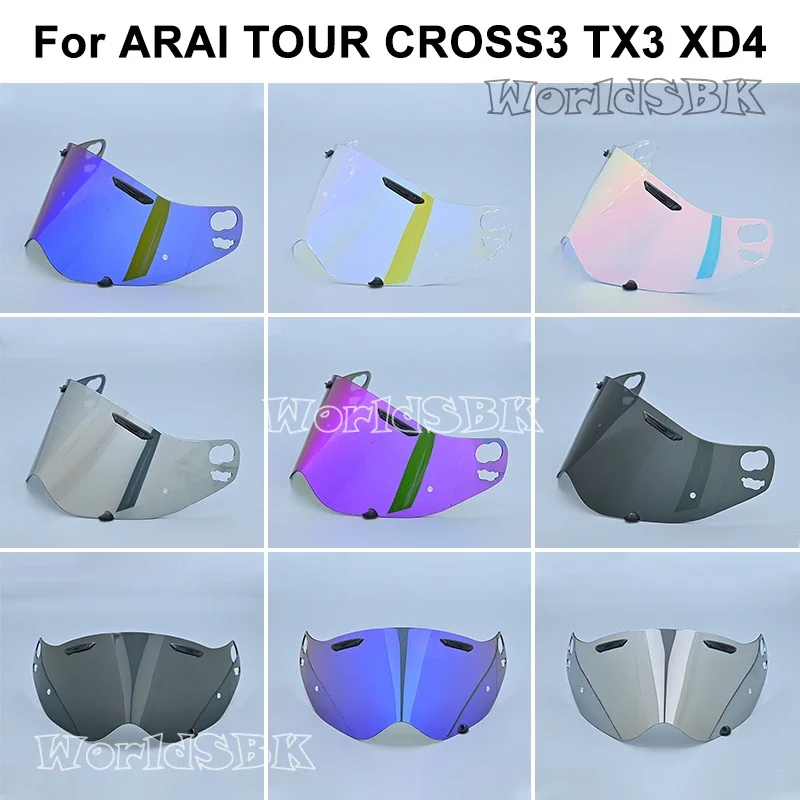 Motorcycle Helmet Glasses Motorbike Helmet Night Vision Visor for ARAI TOUR-CROSS3 TX3 XD4 Rally Off-road Helmet Visor