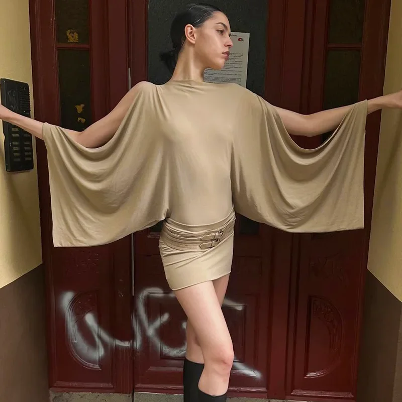 

Hollow Out Casual Evening Party Dresses 2025 Y2K Women Sexy High Street Wrap Night Club Long Sleeve Fashion Mini Dress