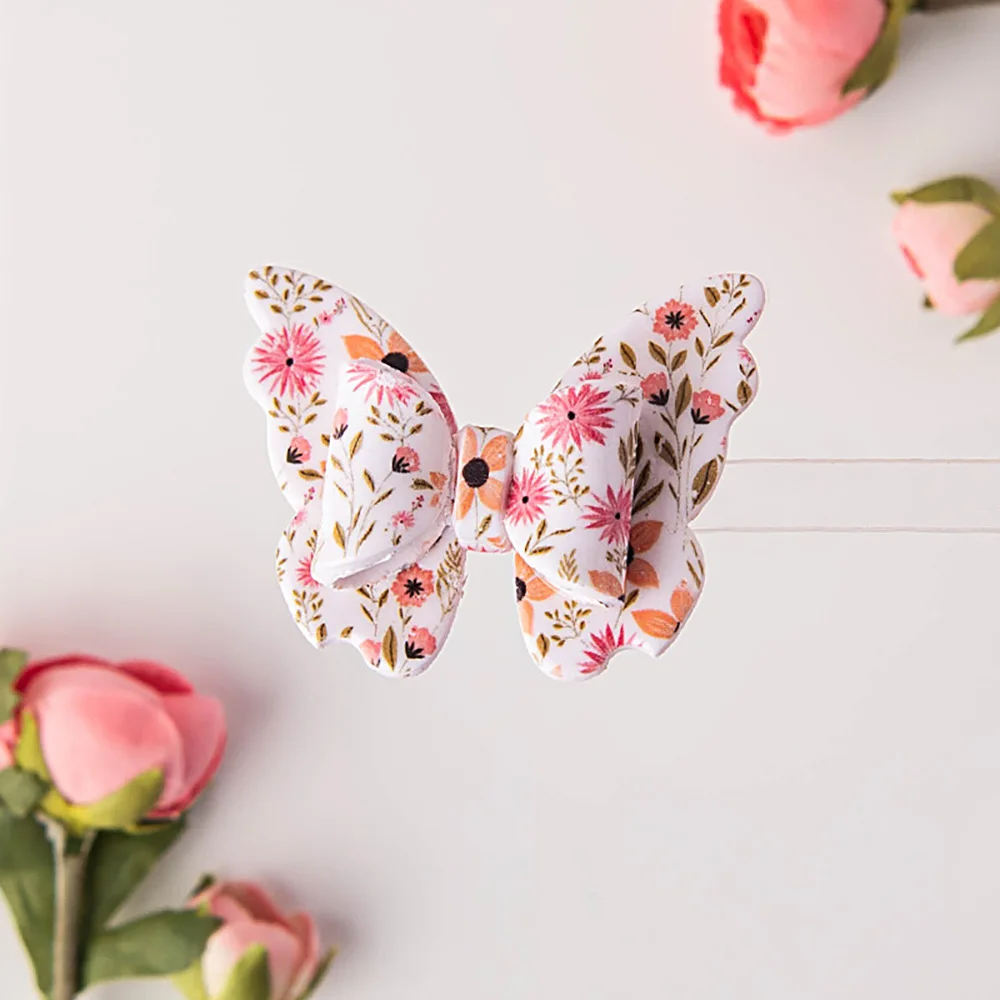3PCS/SET 3D Exquisite Bow Series Butterfly Shaped Bow  Polymer Clay Cutters For DIY Earrings Miniature Handmade Model Tools