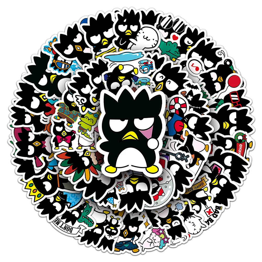 10/30/50pcs Cartoon BADBADTZ-MARU Stickers Anime Sanrio XO Kawaii Decals Waterproof DIY Laptop Car Phone Bike Kids Sticker Toys