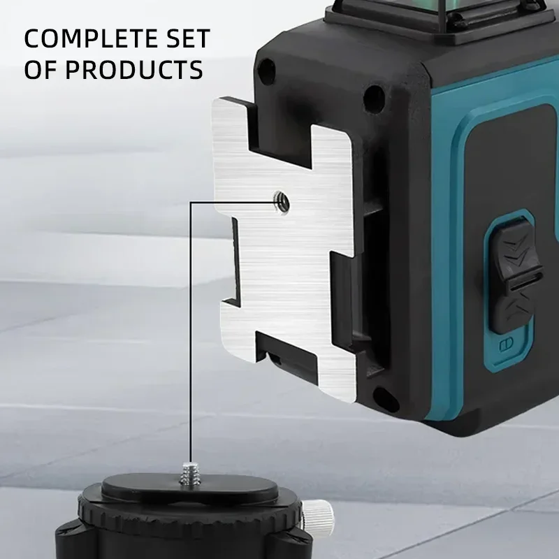 Fit Makita เส้นเลเซอร์ระดับ 4D ความแม่นยําสูงสายสีเขียว Self Leveling แบบพกพา 360 ลําแสงสีเขียวแนวนอนแนวตั้งเลเซอร์ระดับ