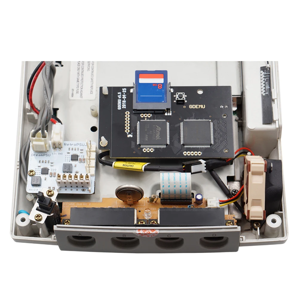 

RetroScaler Black 3D Print Mount Kit 3D Print Fan Mount Kit NF-A4x10 5V Premium Fan for SEGA Dreamcast Game Console