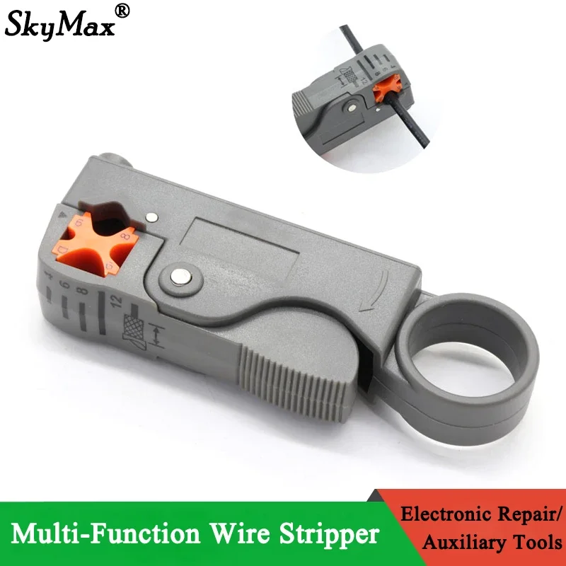 1/5PCS  Wire Stripper Multi-Function Double-Blade Network Cable Pliers Wire Stripper Network Tool Coaxial Cable Wire Stripper