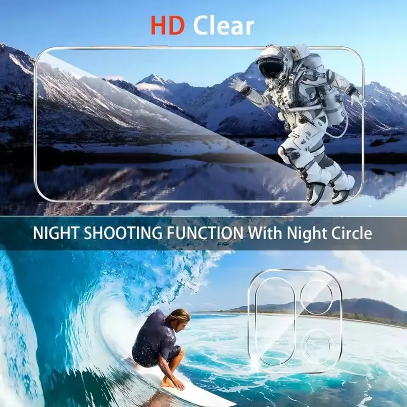 6IN1 عدسة + واقي شاشة زجاجي أمامي لهاتف OnePlus 15 واقي عدسة الكاميرا 9H من الزجاج المقسى المضاد للخدش أفلام خالية من الفقاعات