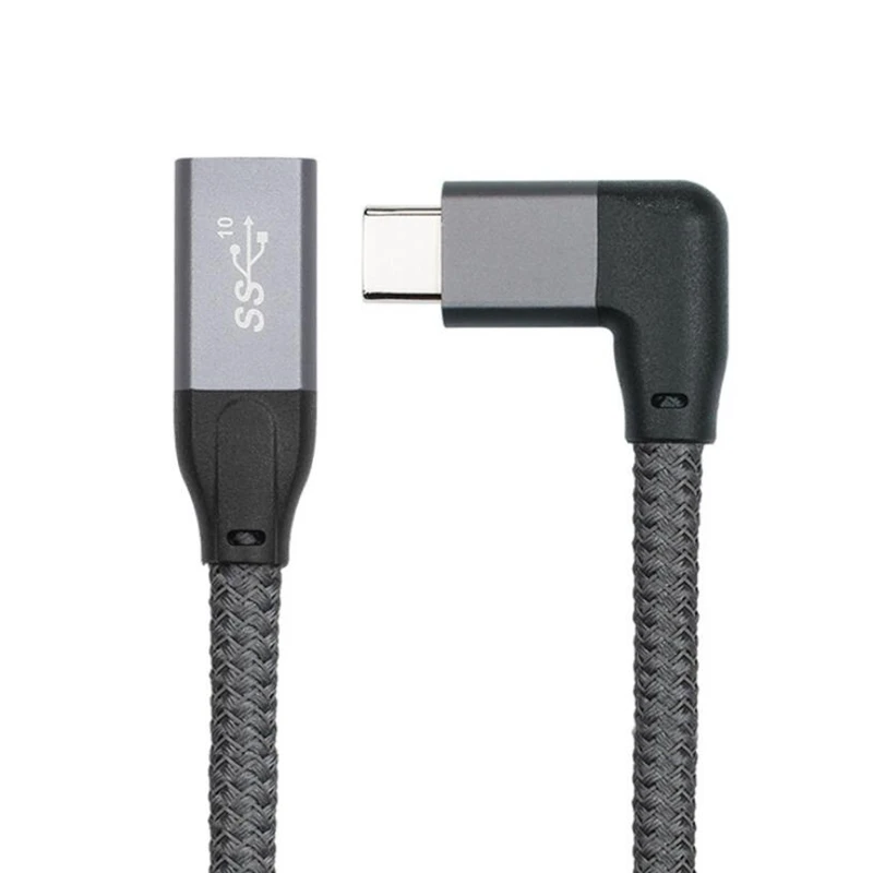 كابل تمديد USB3.1 Type-C منحني 100 وات PD 5A لجهاز Macbook HP 20CM_BSH