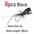 6pcs black