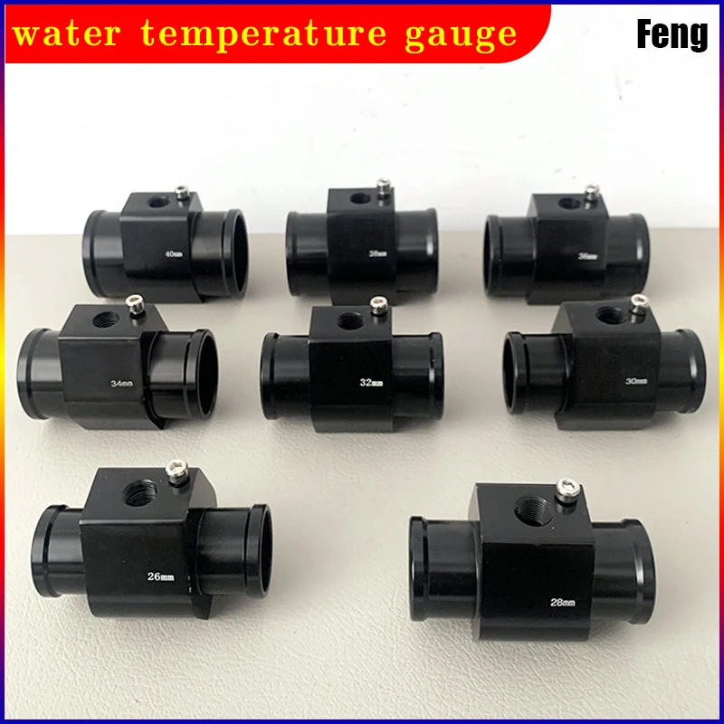 HQ Water Temperature Sensor Head Joint Sensor Radiator Adapter 1/8NPT 12V 24V Digital Water Temperature Gauge Voltmeter