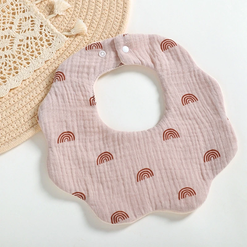 Baby Bib Cartoon Strawberry Cherry Kids Newborn Cotton Feeding Saliva Towel for Baby Girl Boy Teething Chewing Food Gift