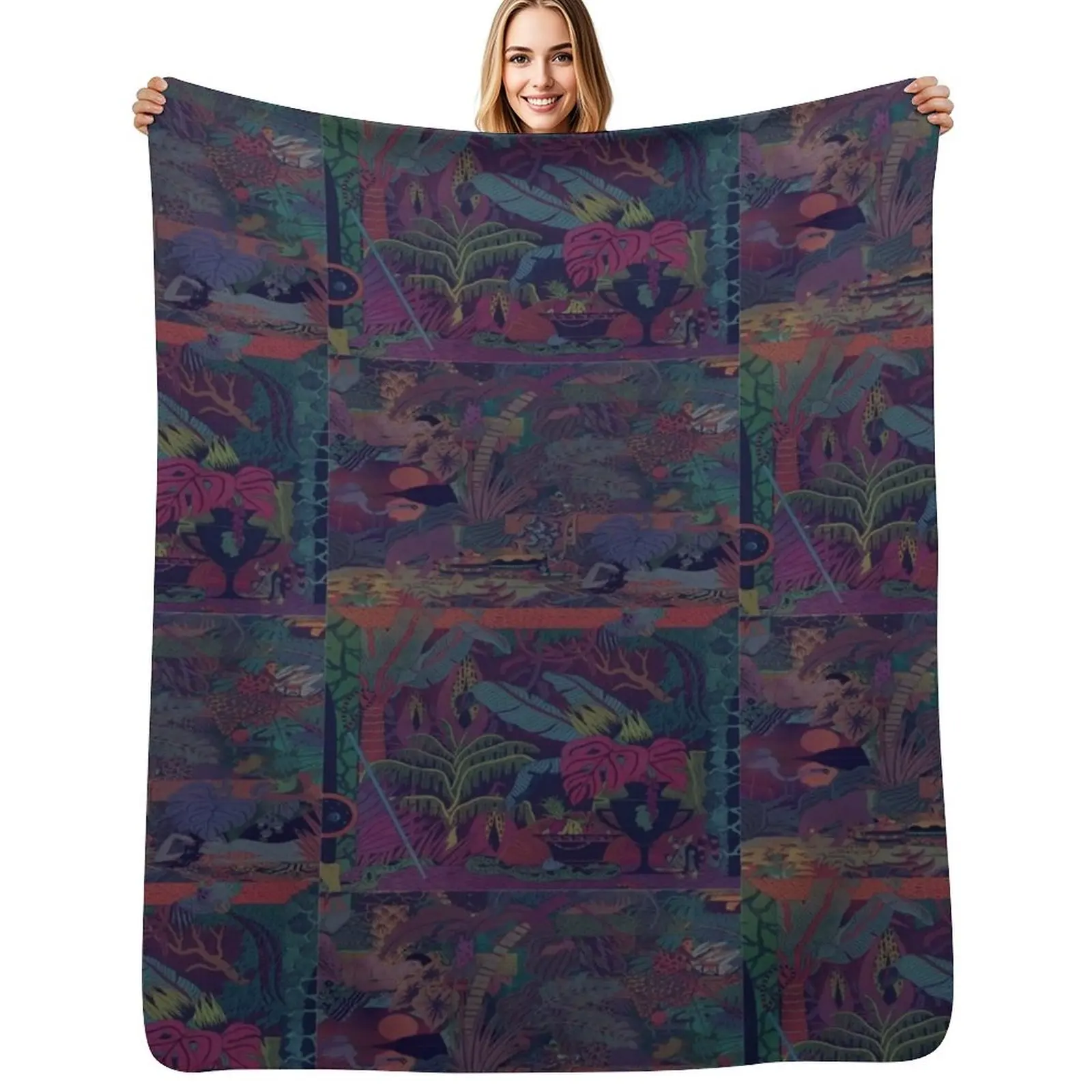 

ZABA patterns Glass Animals Throw Blanket blankets ands Designers Cute Sofas Blankets