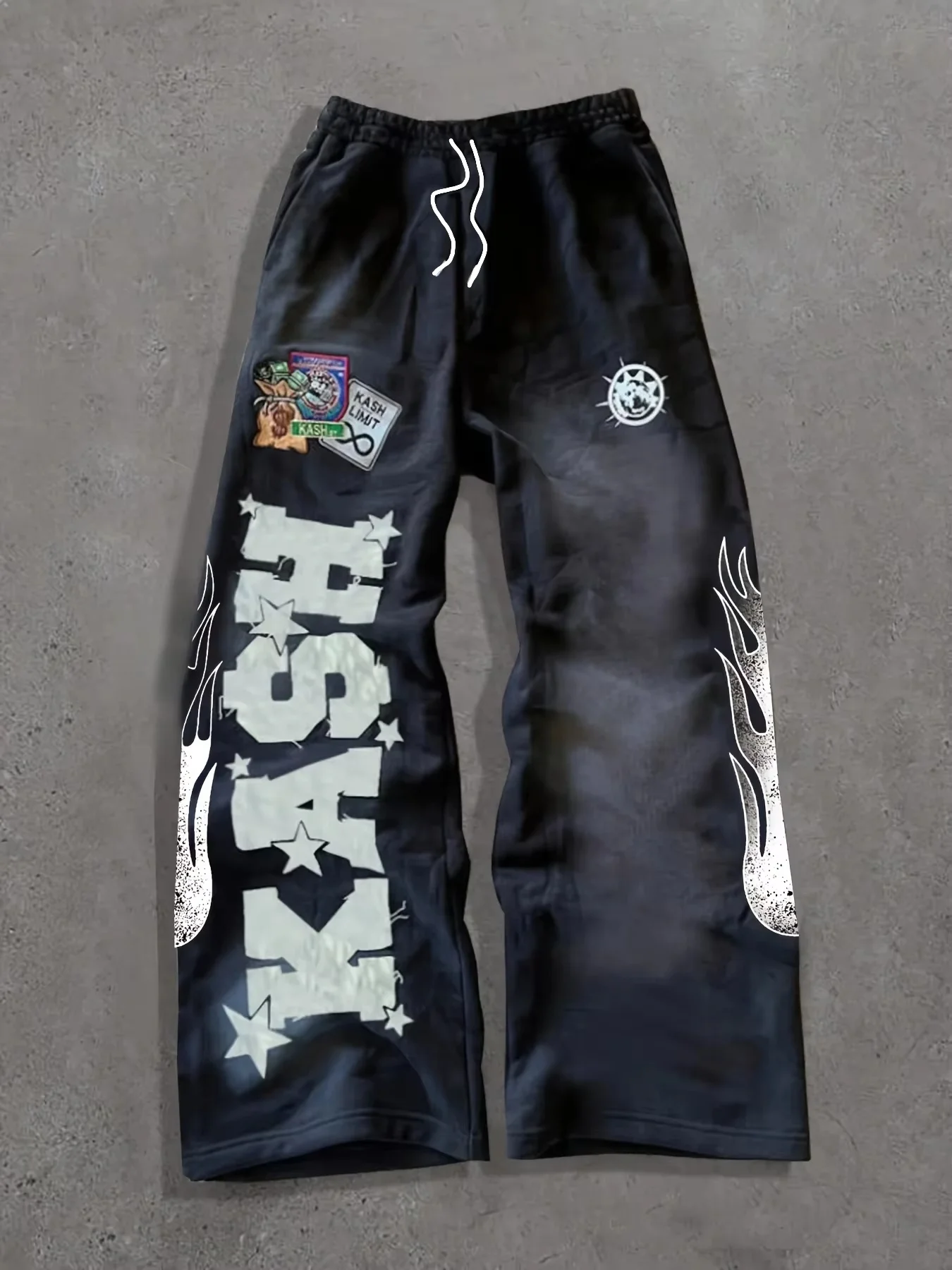 2026 Sommer Y2K Neue Mode-Design Sporthose Unisex Harajuku Retro-Stil Buchstabenmuster Gothic Gerade Geschnittene Freizeithose für Kinder