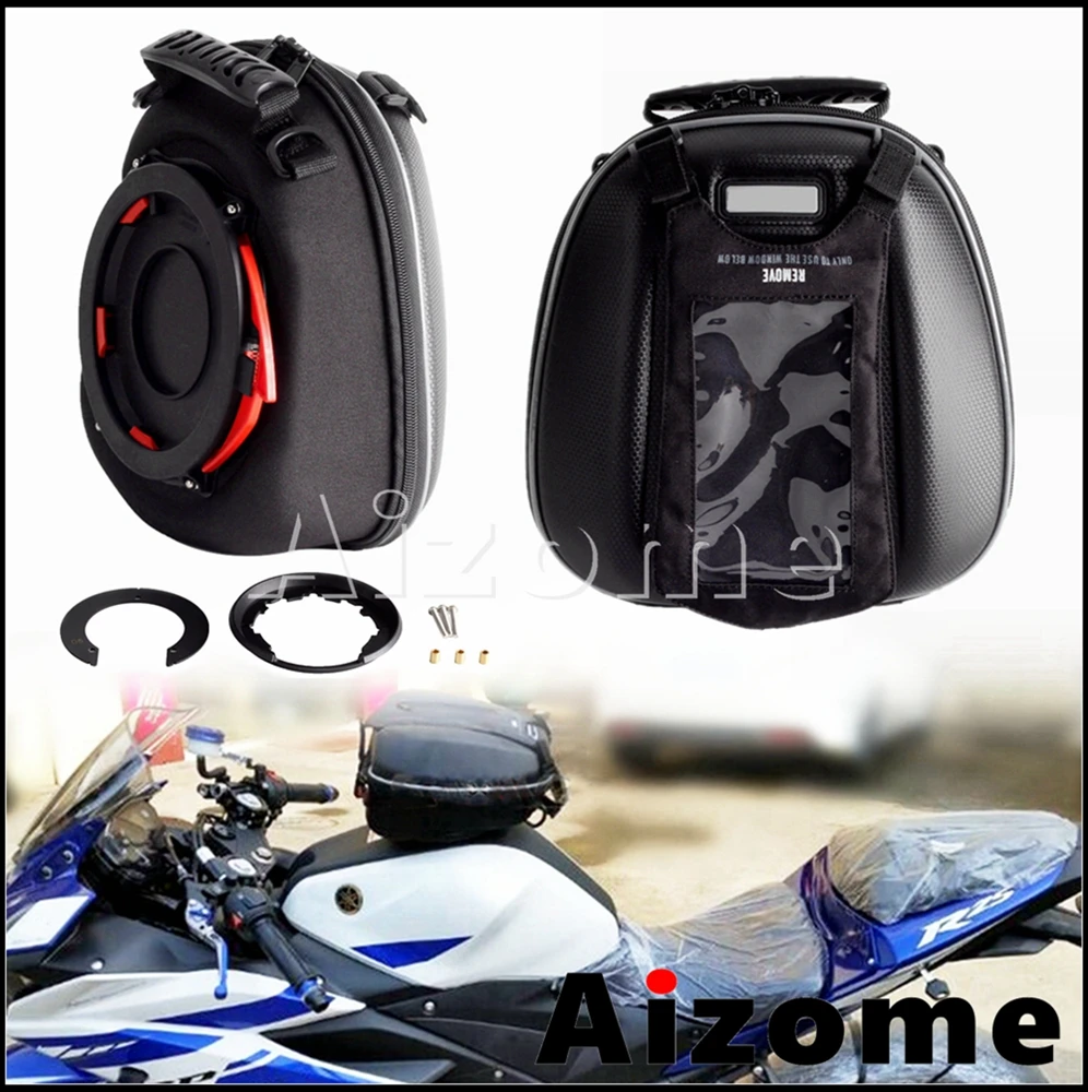 Ring Mount Motorcycle Backpack Fuel Tank Bags Navigation Suitcase Carry Travel Bag For YAMAHA YZF FZ MT TDM XSR FJR XJR 94-2021