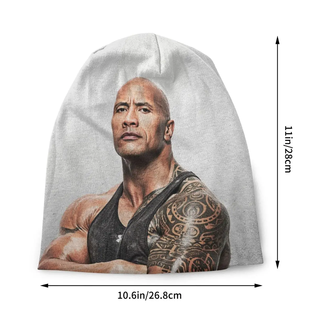 The Rock Face Dwayne Bonnet Hats Fashion Knitted Hat For Men Women Winter Warm Famous Actor Johnson Skullies Beanies Caps