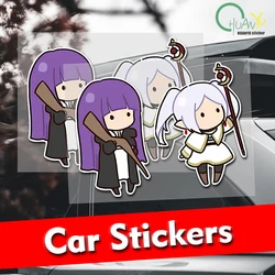 Two Anime Girl Moony Frieren Interesting Wall Stickers Wardrobe Cupboard Decal Personality Tile Chambre