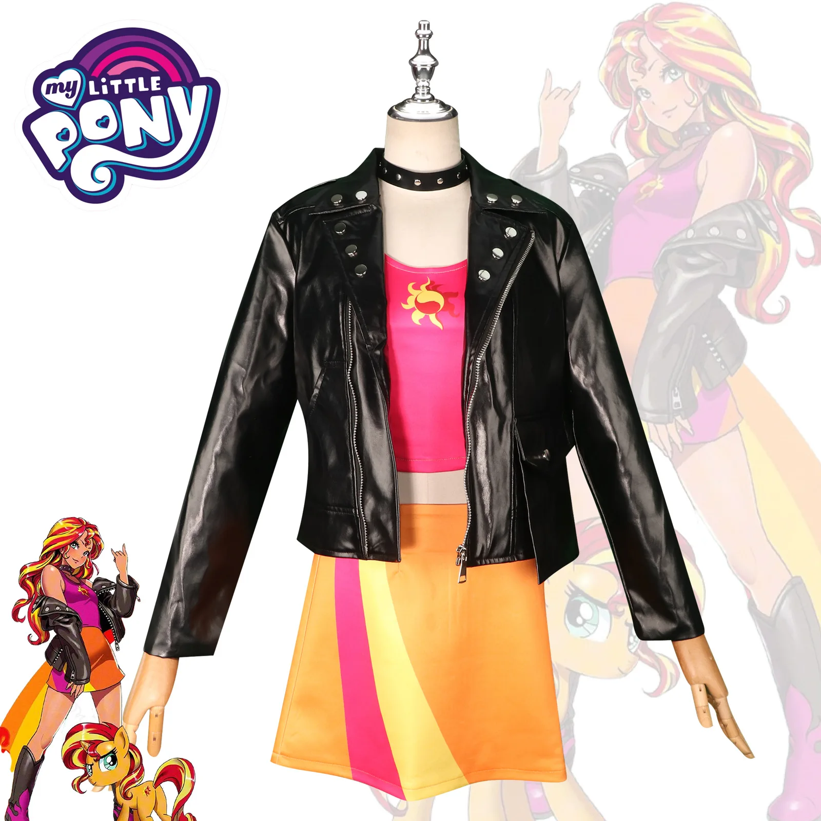 

Anime Little Pony Cosplay Sunset Shimmer Costume Lovely Princess Skirt Uniform Suit Outfit Halloween Christmas Cosplay costume