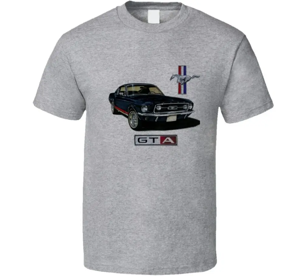 1967 Mustang 2 Gta Fastback Gt Musclecar T Shirt long or short sleeves