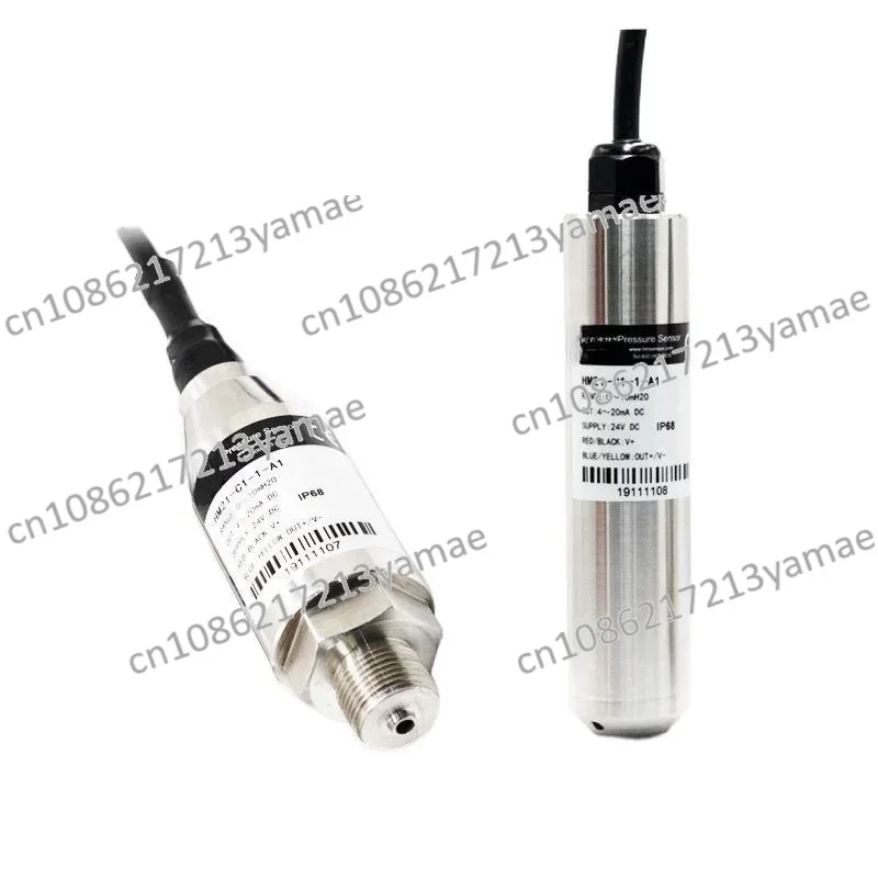 Water tank well canal channel water level sensor, integrated static pressure level sensor