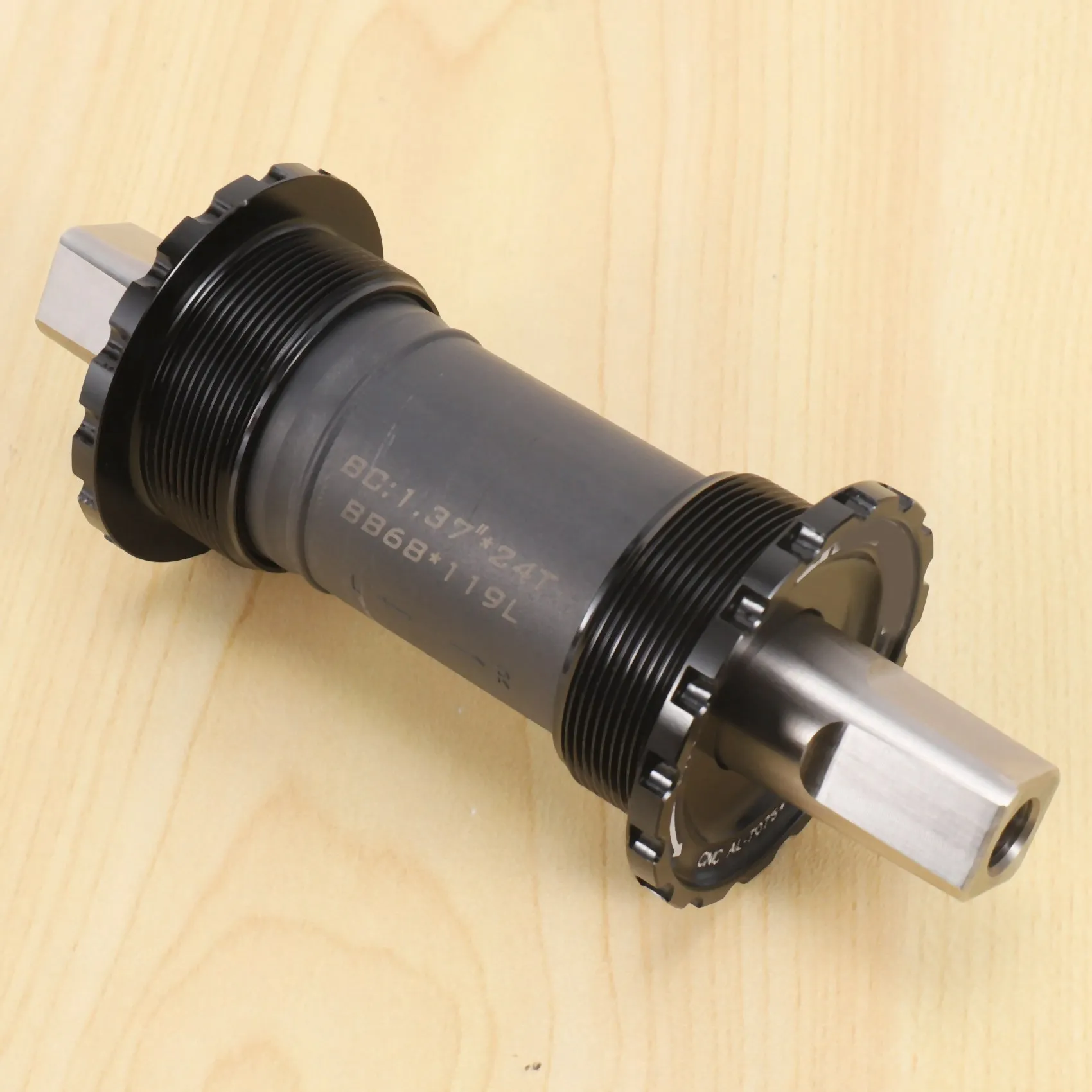 

ABAZJ Titanium BSA English Threaded Square Taper Bottom Bracket 119mm for Brompton 148G