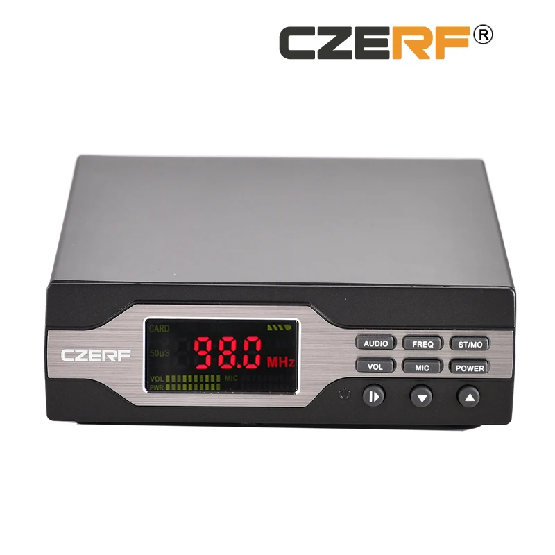 

CZE-01B 1W FM Transmitter 1Watts Radio broadcasting with MP3 Bluetooth 76MHz to 108MHz For Radio Station
