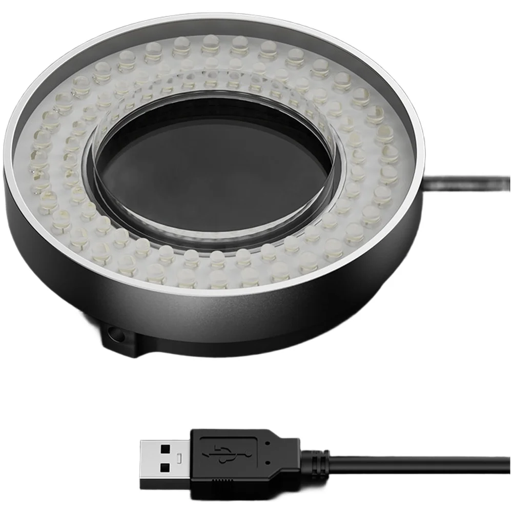 72 LED Ring Light for Microscope Featuring USB Power Polarized Lens and Adjustable Brightness Dustproof for Repair
