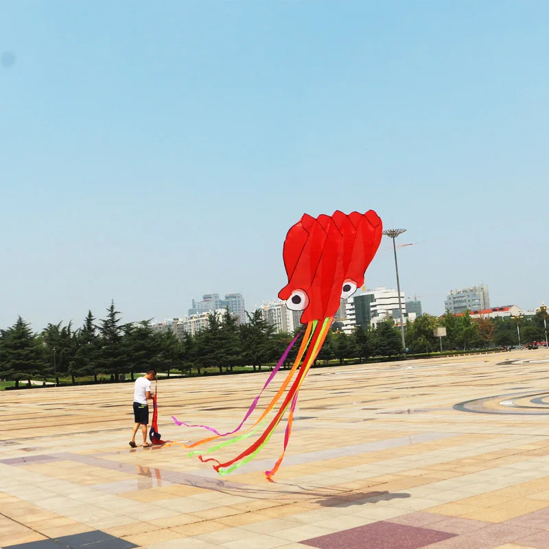 Kite Kite Accessories Outdoor Sports Kids Gifts Large    Foldable Big Octopus With 30m Flying String