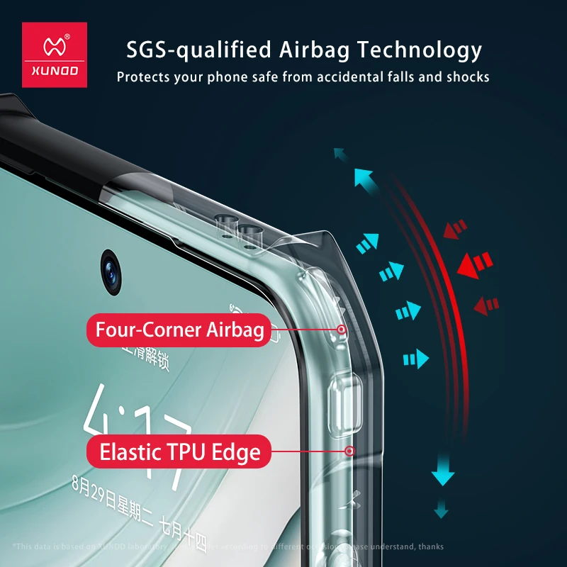 Xundd For Huawei Mate 60 Pro Mate 60 Pro Plus 60 RS Ultimate Case Airbag Shockproof Shell Lens Protection Back Transparent Cover
