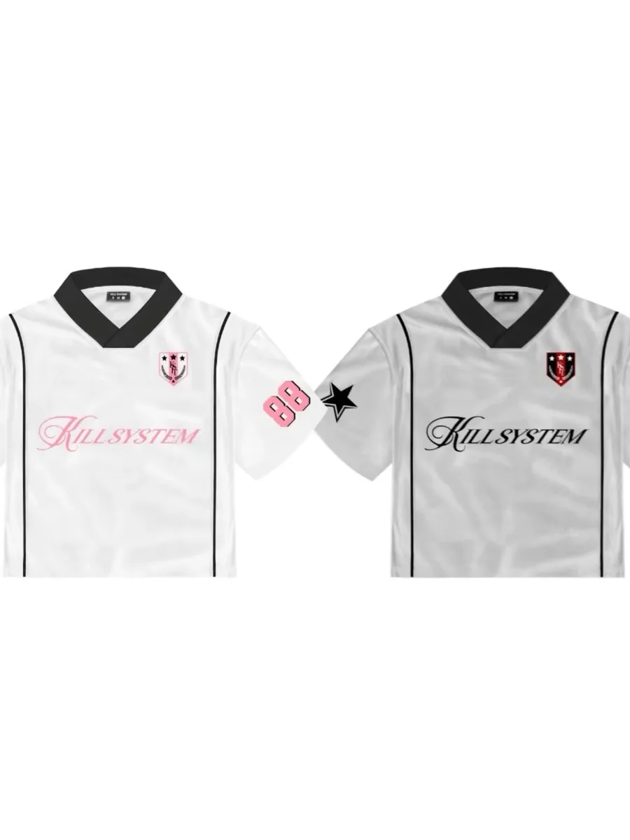 

Повседневная футболка свободного кроя из джерси ort Sve 88, женская модная осень 2024, футболка премиум-класса из другого материала