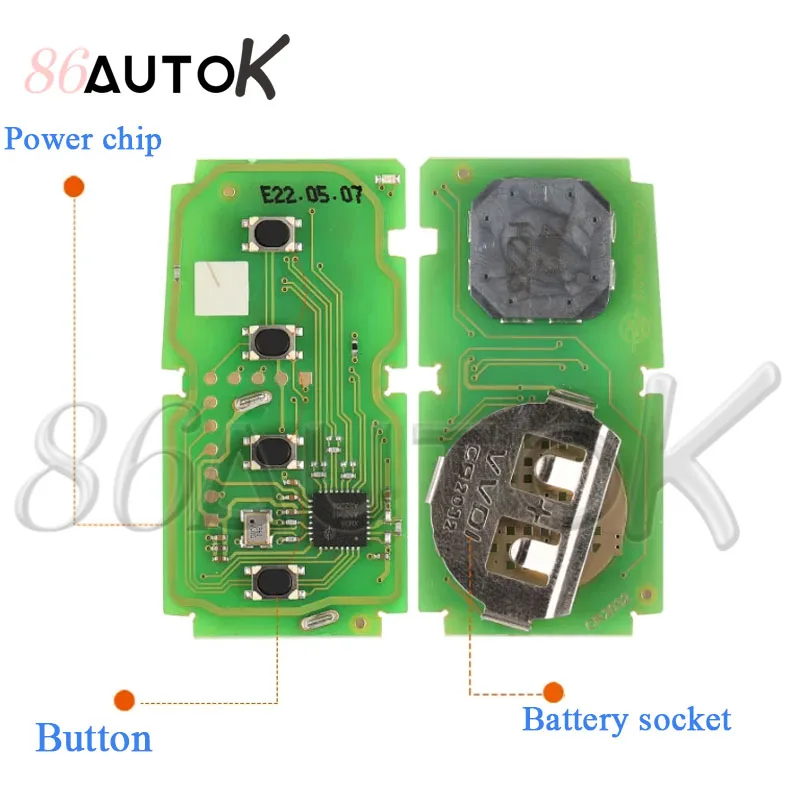 Xhorse Vvdi Key Tool XSTO01EN Universal VVDI XM38 Car Smart Key Fob for Toyota 4D 4A 8A Chip Support 312 314 315 434 Generate