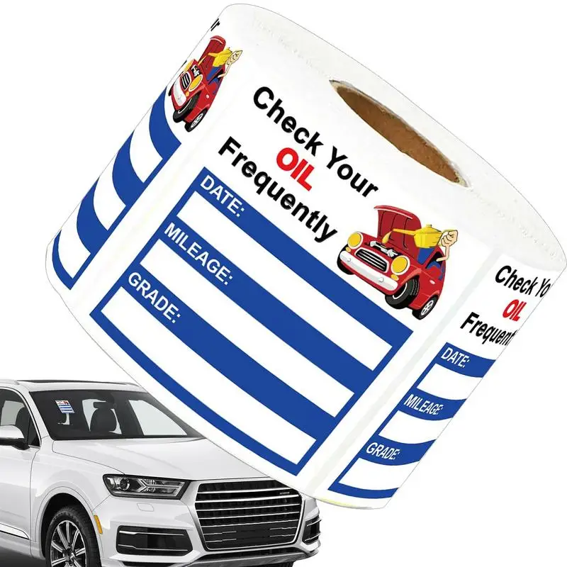 150 Sheets Car Oil Change Stickers car next Service Due Remind Decals auto Windscreen Labels auto interior Maintenance Stickers