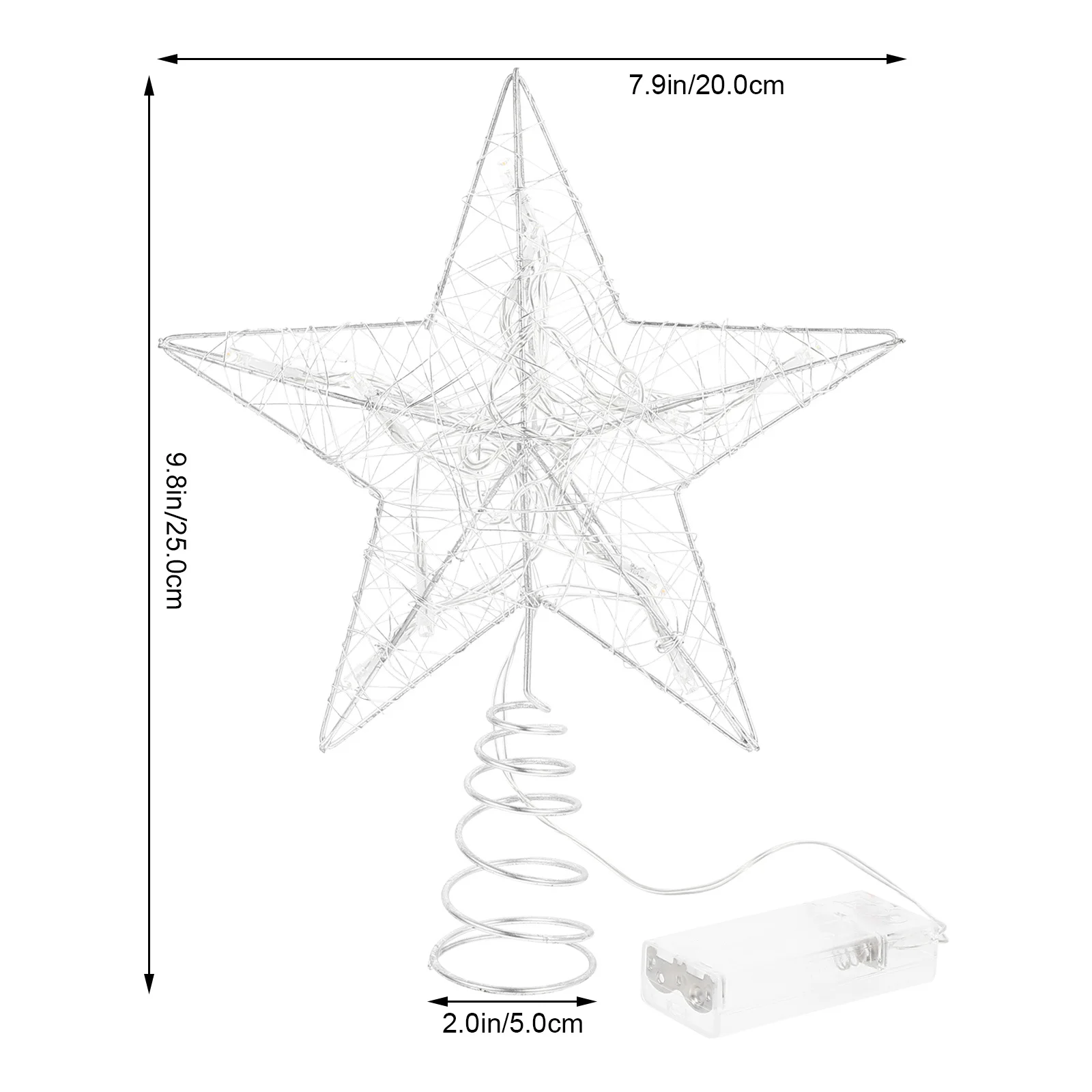 1 قطعة زخرفة نجمة LED مضيئة شجرة عيد الميلاد توبر مع تصميم أنيق لإضاءة ديكور المنزل الاحتفالي