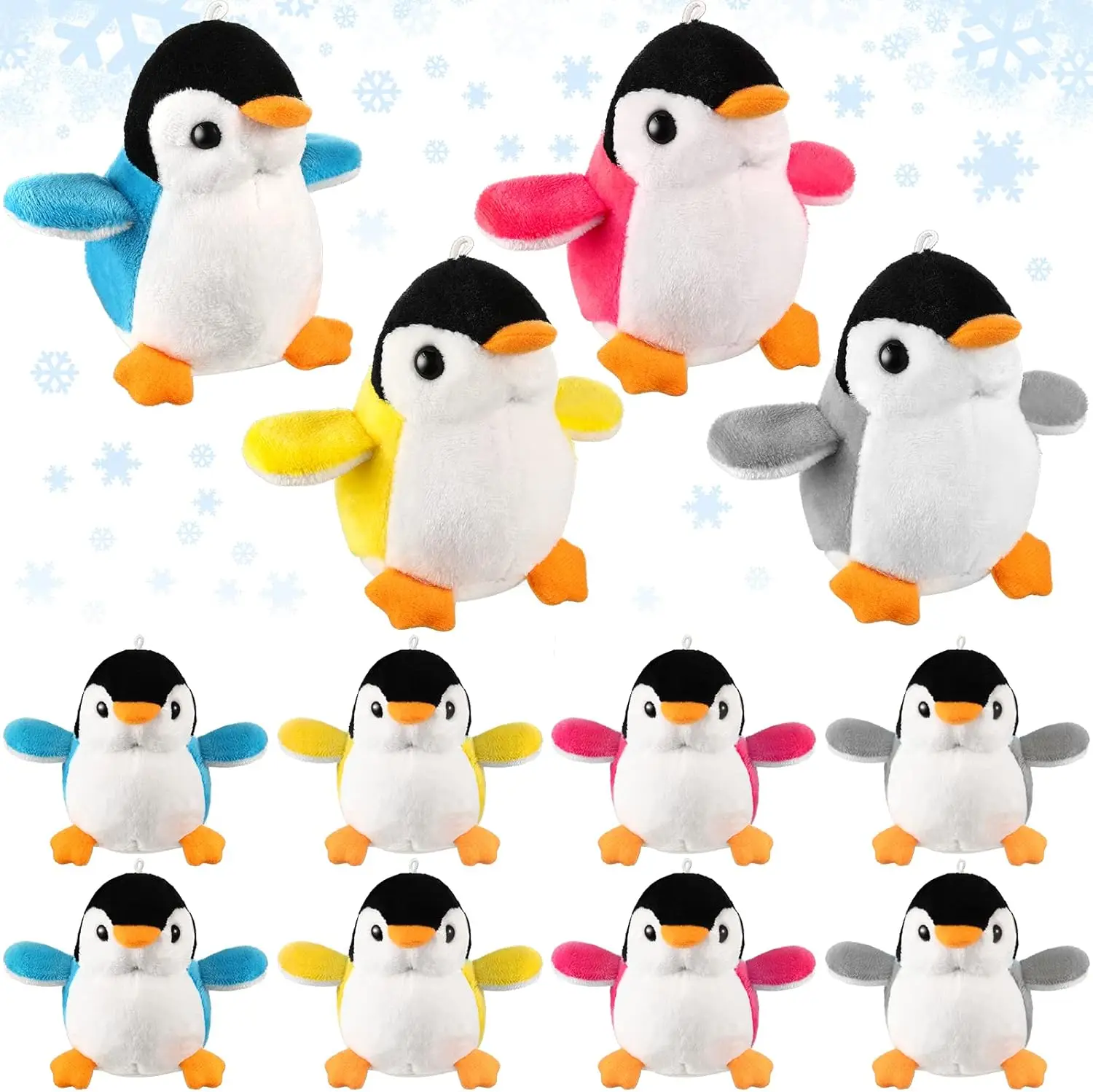 

12-96 Pcs Stuffed Penguins Mini Plush Penguin Stuffed Toys Animal Cute Small Baby Penguin Stuffed Doll Keyholder Bag Pendant