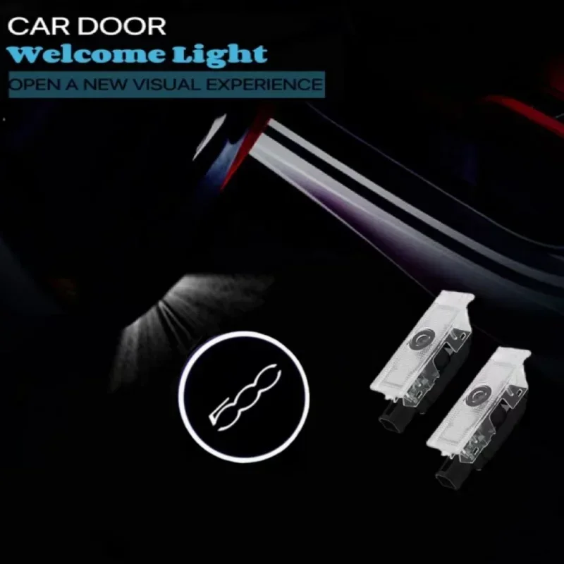 

Ghost Shadow LED Car Door Welcome Projector Logo Light For Fiat 500X 500 500L Grande Punto Auto Door Car Accessories Decorative