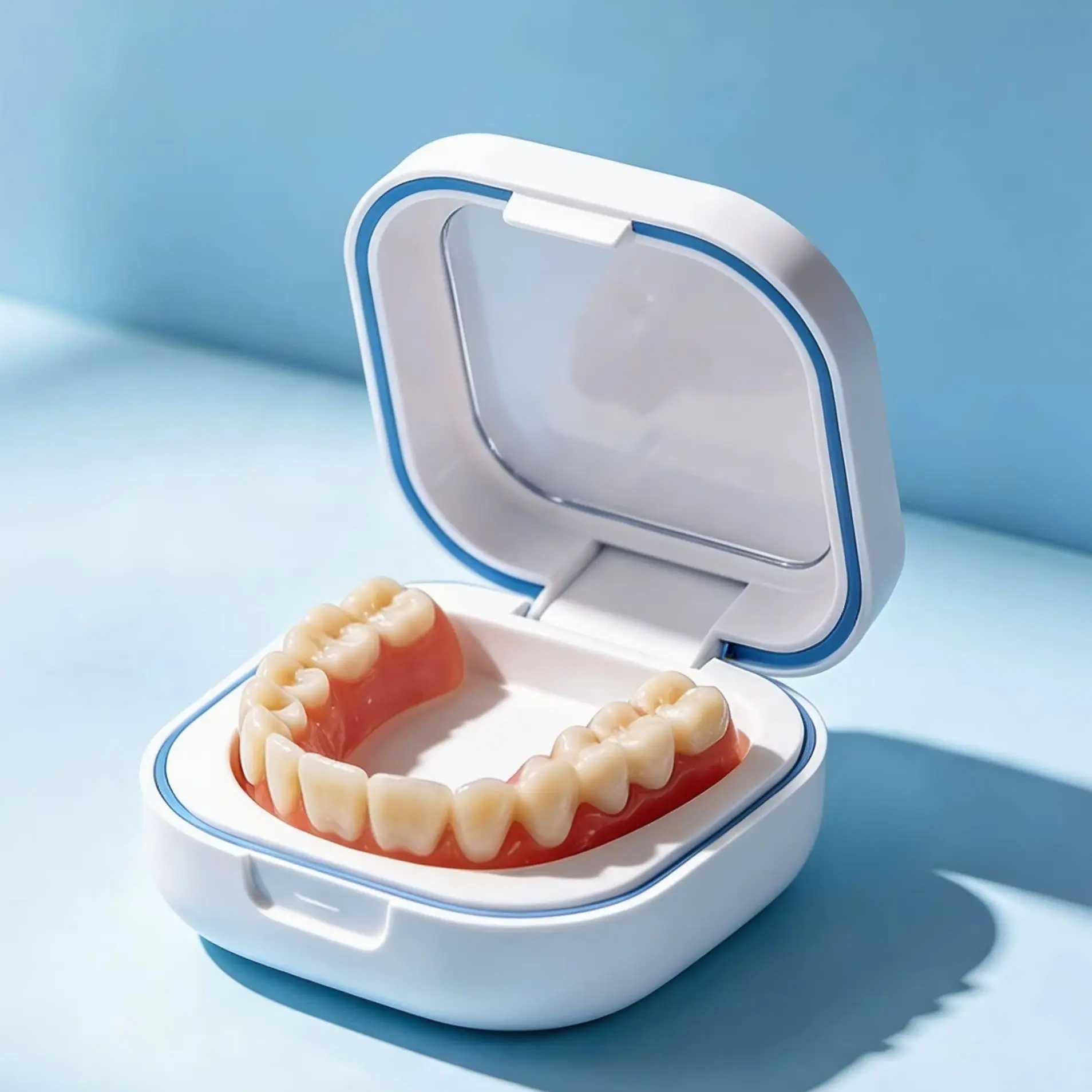 Natural-Looking Silicone Full Denture Set (Upper & Lower) – Soft, Comfortable Fit for Daily Oral Care, for Men & Women
