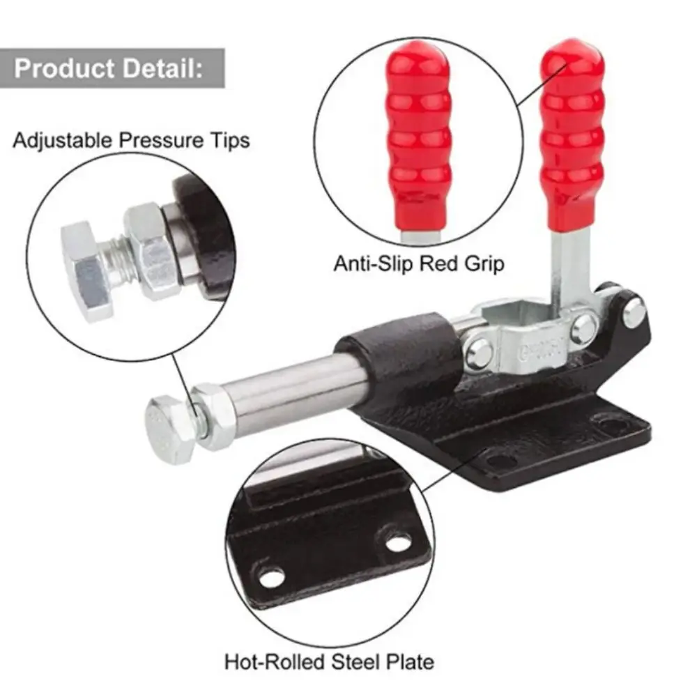 Push Pull Type Toggle Clamp 304 Stainless Steel 305 Stainless Steel Quick Release Clamp Horizontal Type Rapid Fixture