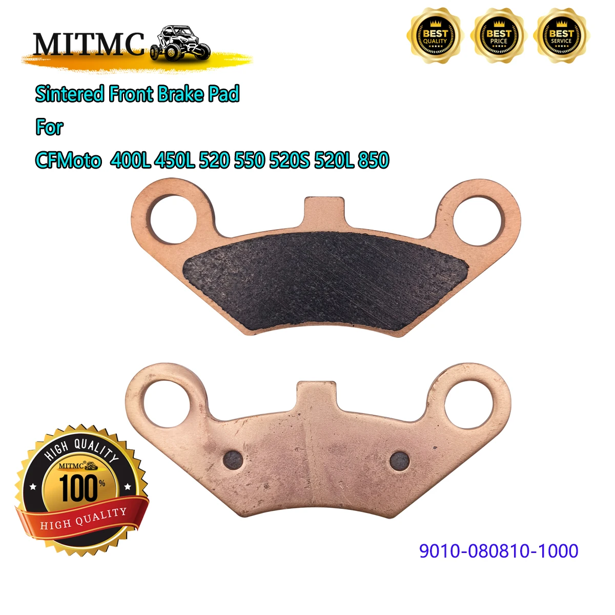 

Sintered Front Brake Pad For CFMoto 850cc ATV CF400 500 800-2 CForce 400L 450L 520 550 520S 520L 9010-0808B0 9010-080810-1000