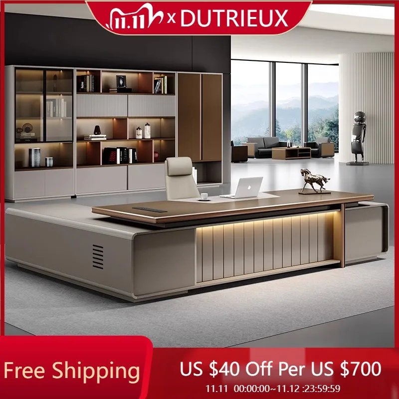 

Light Luxury Work Office Desk Conference Quality Unique High Quality Office Desk European Designer Escritorio Oficina Furniture