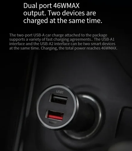 Imagen 2 del producto Cargador de coche inalámbrico Original Xiaomi 30W Max soporte de carga rápida automática apagado y soporte de teléfono de expansión inductiva