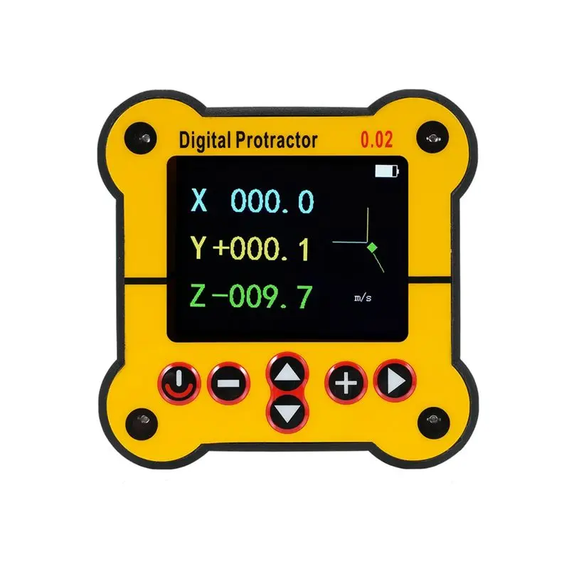 A98E-Dual Axis Level Digital Protractor Electronic Level Angle Gauge Finder Inclinometer 0.02°Resolution Woodworking Tool