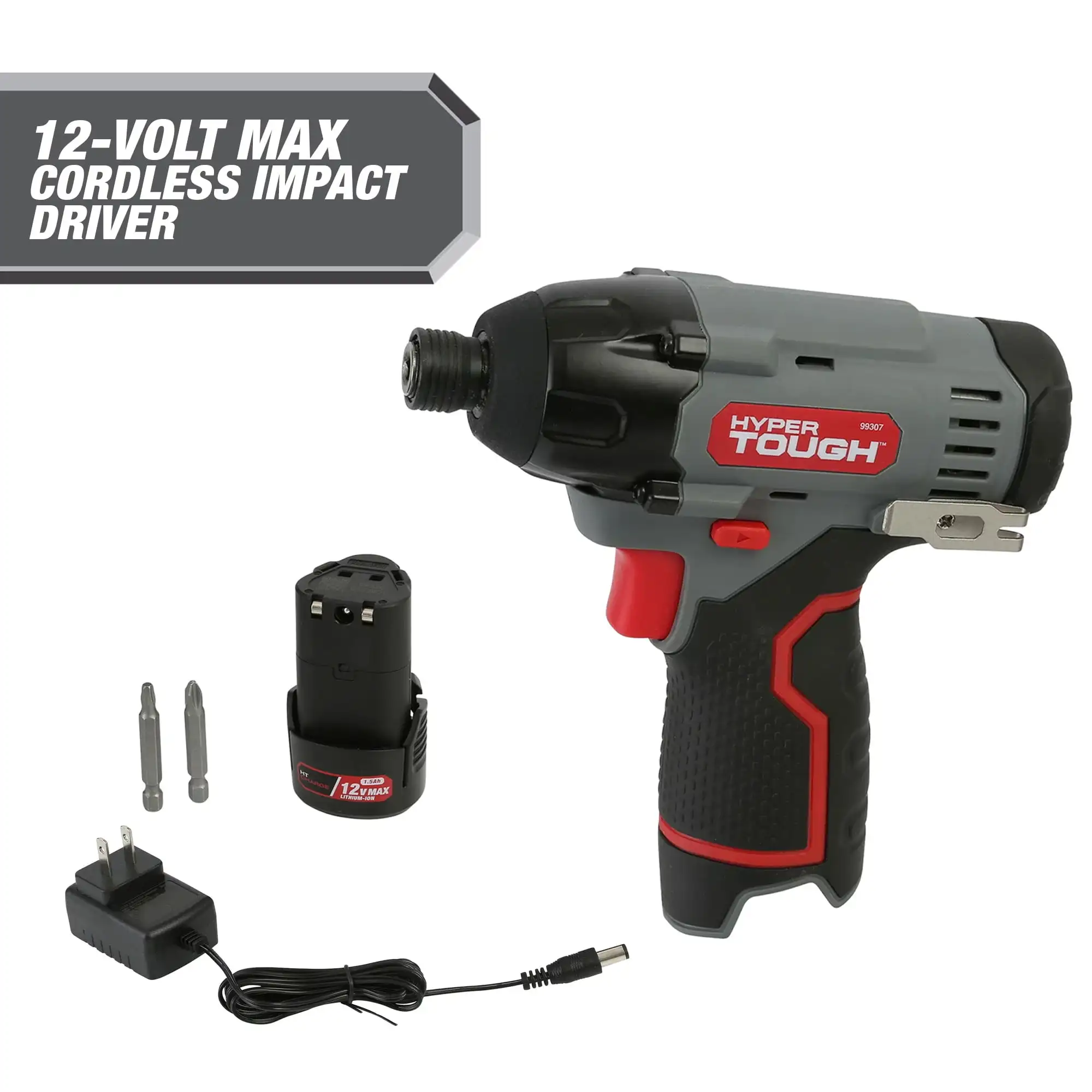

12V Max Lithium-Ion Cordless Impact Driver with 1.5Ah Battery and Charger, ¼-inch Quick Release Chuck