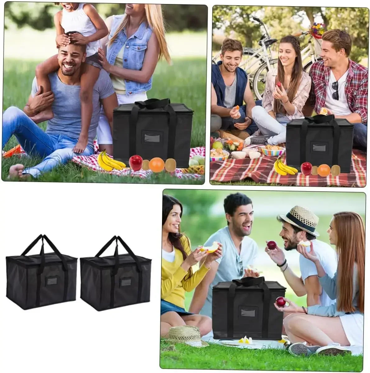 حقيبة غداء للسفر كبيرة جدًا ، صندوق تبريد للتخييم ، حقيبة تنزة ، مبرد معزول بالثلج للشرب ، حقيبة باردة ، تخزين الطعام والمشروبات ، 70 لتر