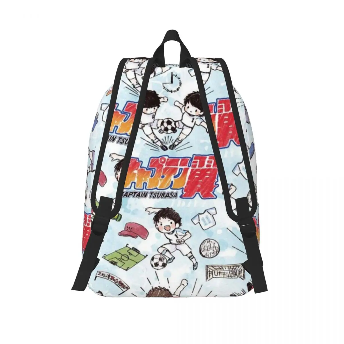 Captain Tsubasa Anime Cartoon Mochila, estudante da escola primária, mochila de futebol, menino e menina, mochila infantil, esportes