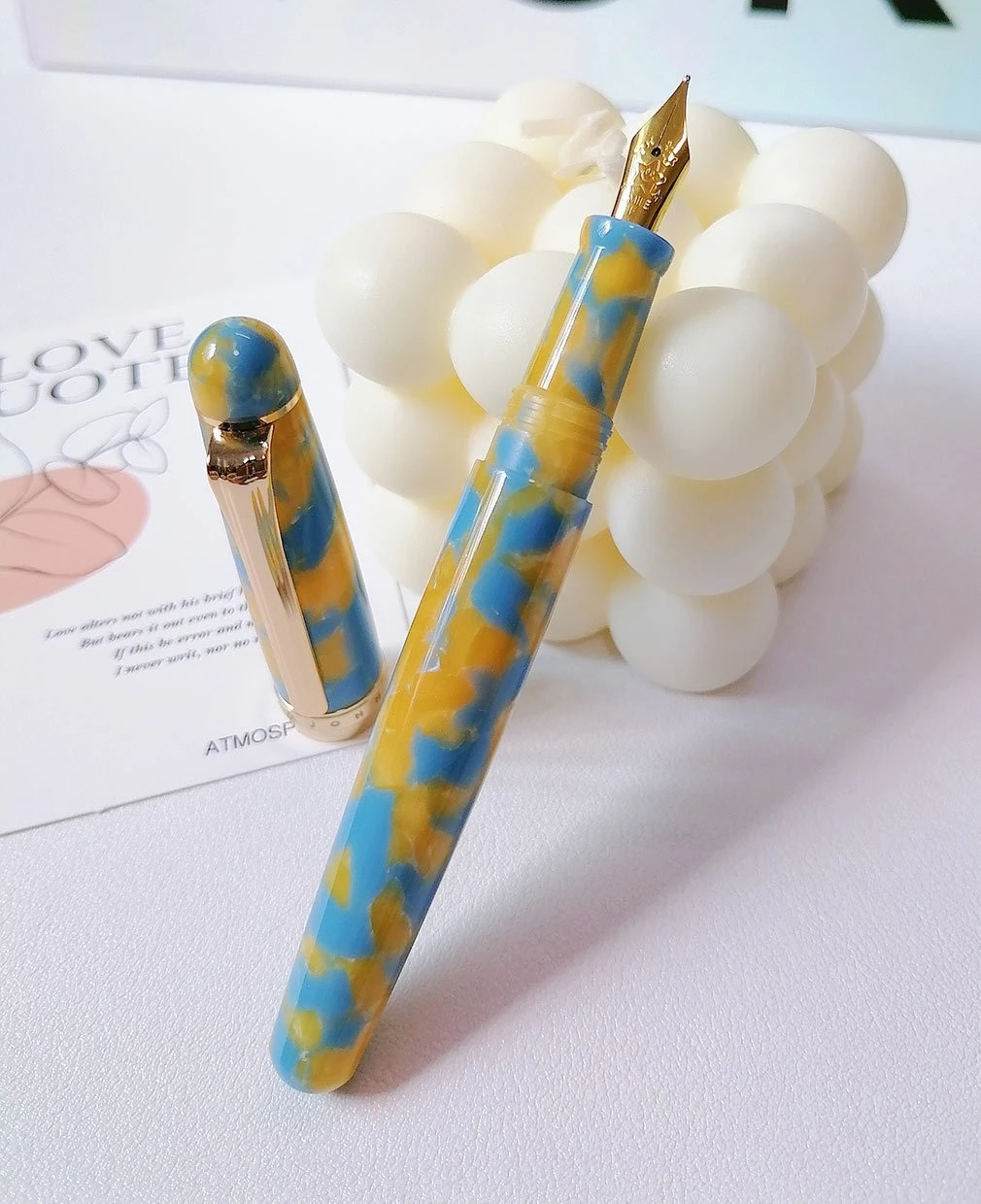 

New MAJOHN S9 Final Craftsman Acrylic Fountain Pen EF/F Nib Colorful Lightweight Resin Pen Body Smooth Writing Gift Caneta