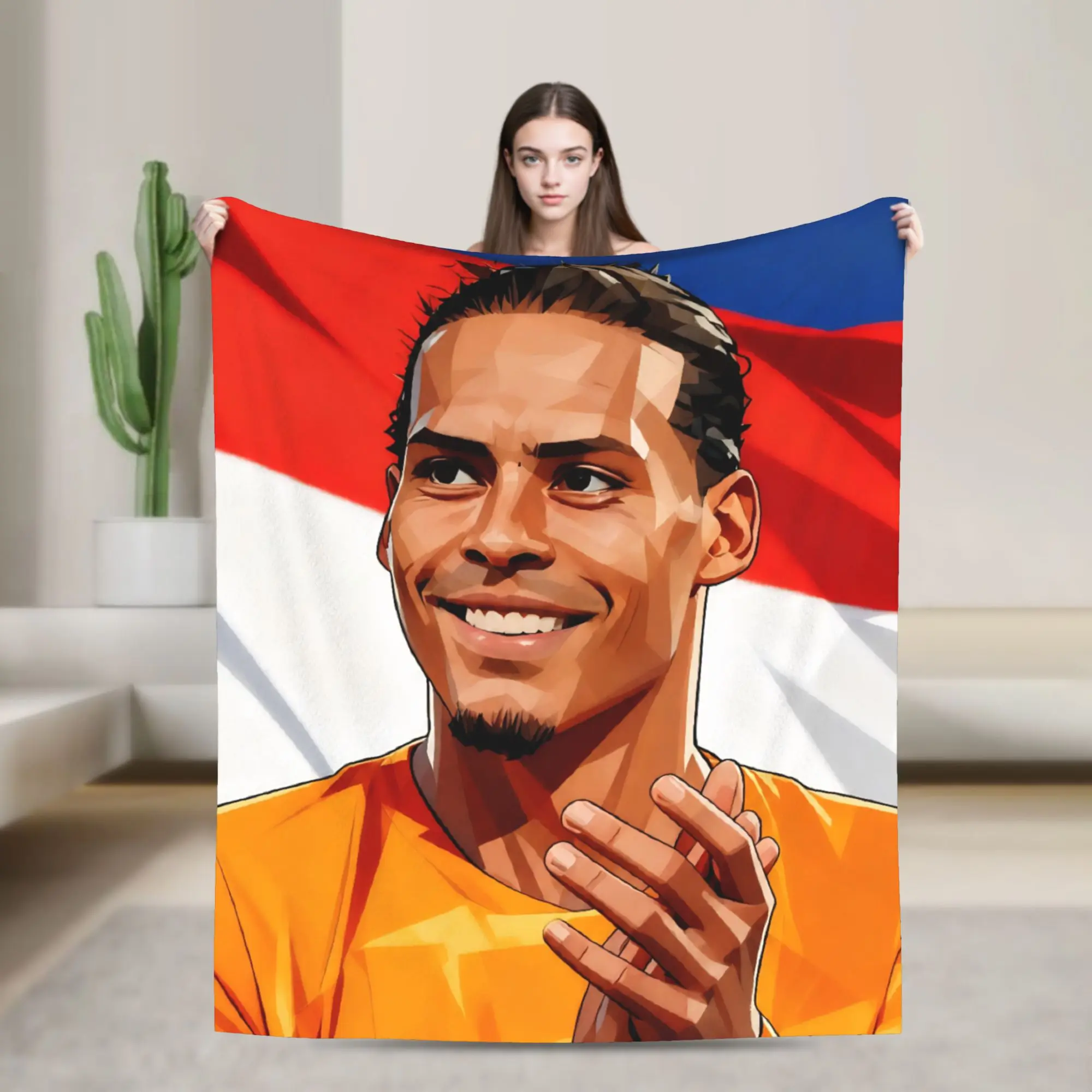 Netherlands Football Soccer Dutch Defender Blankets   Flannel Throw Blanket Home Couch Decoration Ultra-Soft Warm Bedsprea