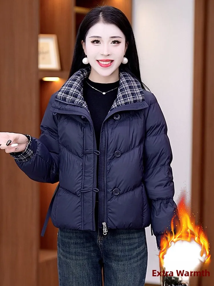 Faionable Thiened Winter Jaet Damesjas Sli Duurzaam Katoen Gewatteerde Ritssluiting ort Sle Koreaanse versie